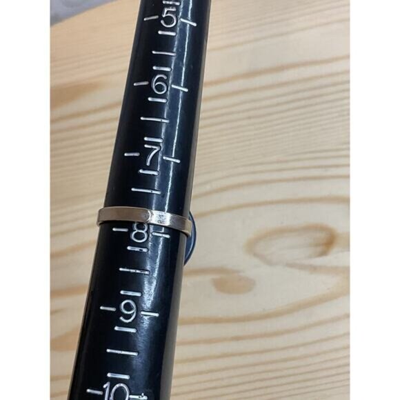 Vintage Button Adjustable Silver-Tone Ring Handmade Upcycled Jewelry - Picture 4 of 4